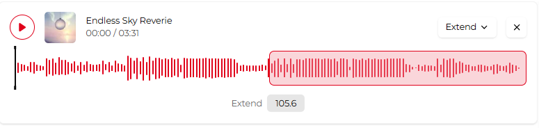Set extension start point